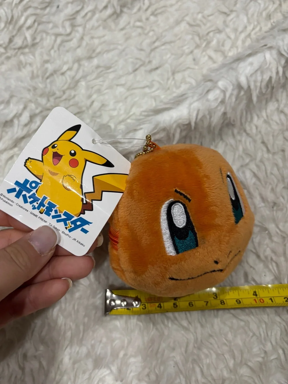 Pokemon Charmander Plush Face Coun purse / ket chain
